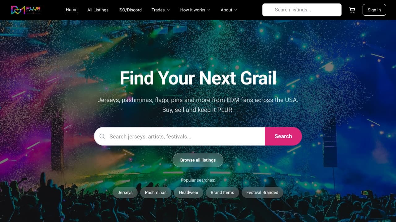 PLUR Market storefront