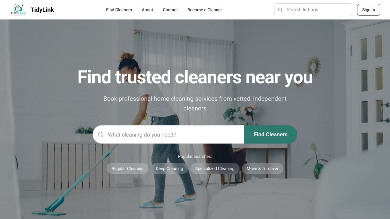 TidyLink storefront