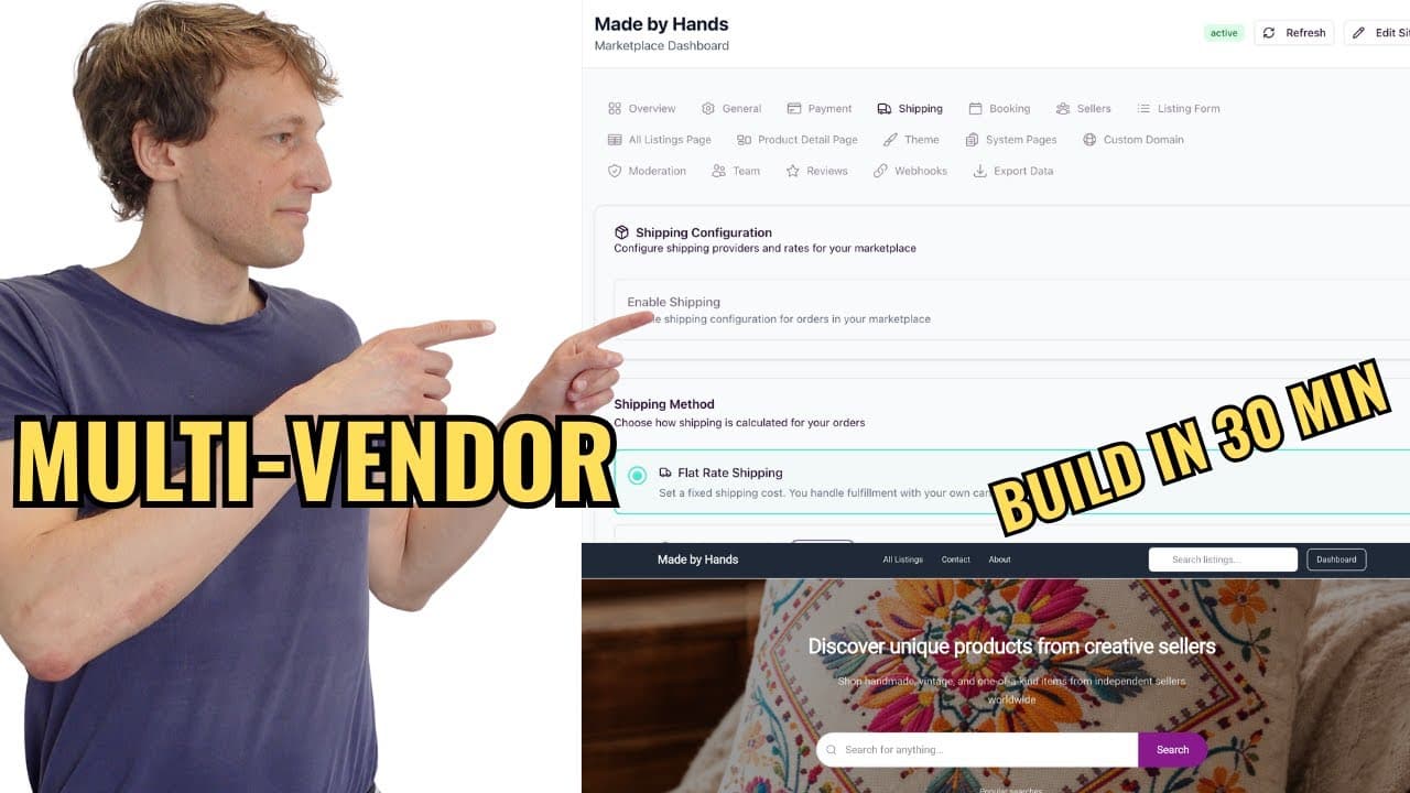 How to Build a Multi-Vendor Marketplace in 2026 (Step by Step)