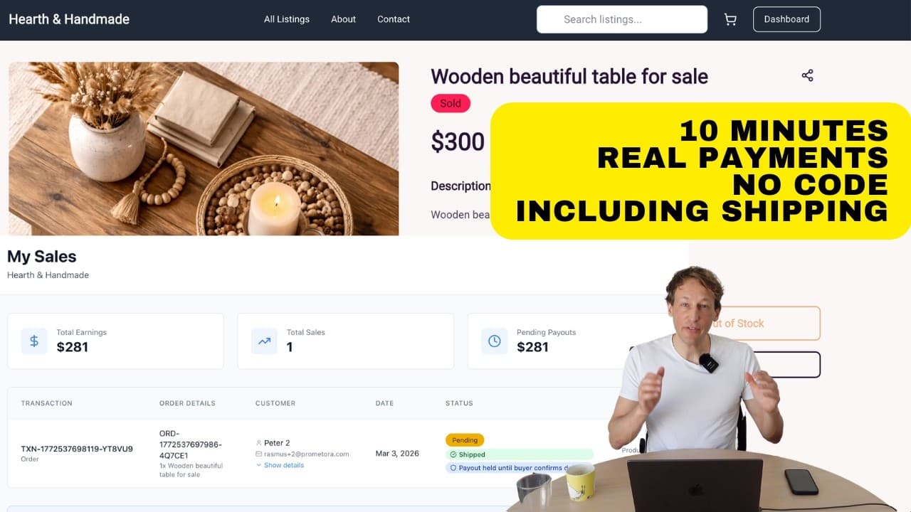 No-Code Marketplace Builder