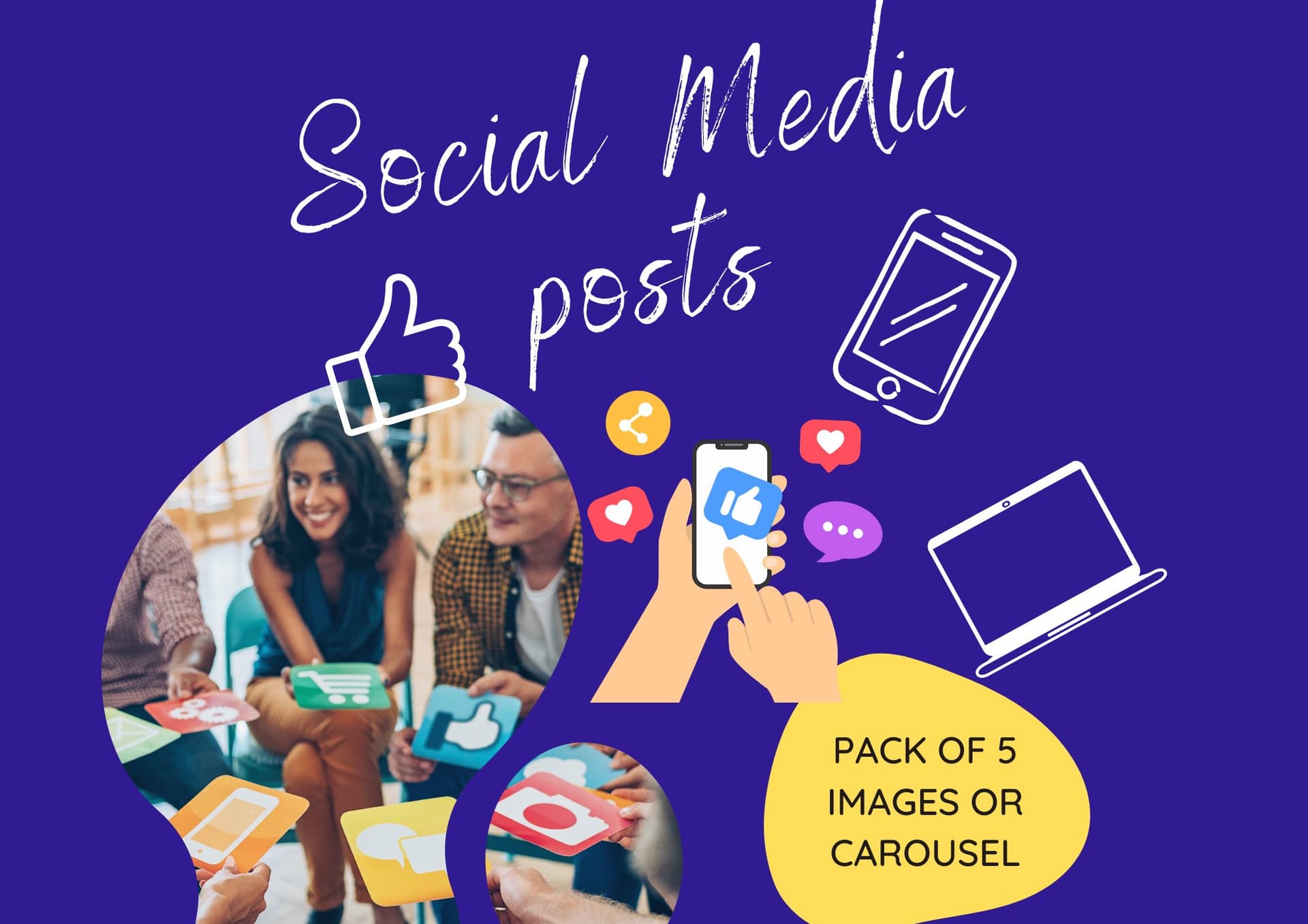 Social Media Posts Design for Gospel or Ministry Purposes (5 images)